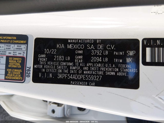 KIA Forte Gt-line 2023 3KPF54AD0PE559327 Image 9