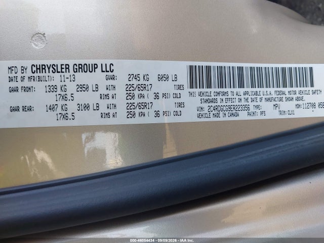 Продаж на аукціоні авто 2014 Dodge Grand Caravan Sxt 30th Anniversary, vin: 2C4RDGCG9ER223356, номер лоту: 46054434