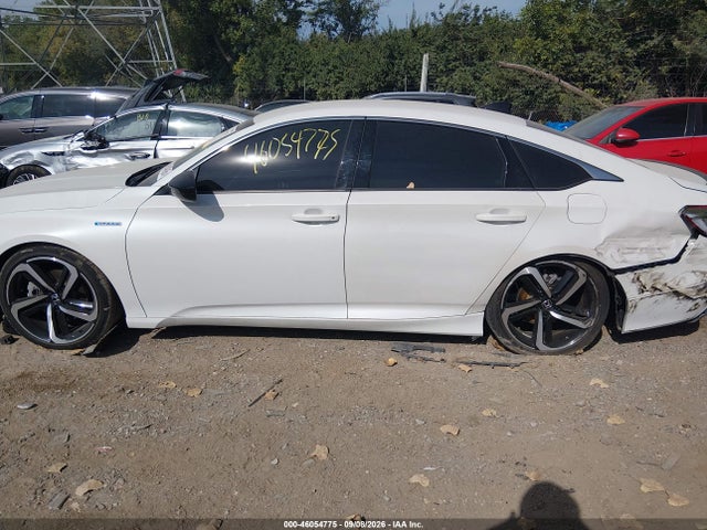 2022 Honda Accord Hybrid Sport მანქანა იყიდება აუქციონზე, vin: 1HGCV3F26NA038893, აუქციონის ნომერი: 46054775