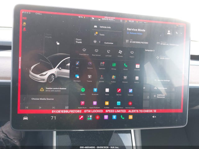 Продаж на аукціоні авто 2020 Tesla Model 3 Long Range Dual Motor All-wheel Drive, vin: 5YJ3E1EB8LF621362, номер лоту: 46054895