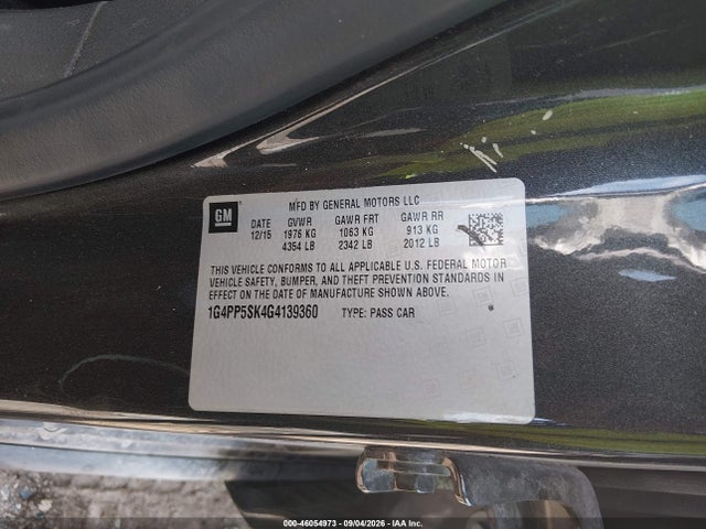 Продаж на аукціоні авто 2016 Buick Verano, vin: 1G4PP5SK4G4139360, номер лоту: 46054973