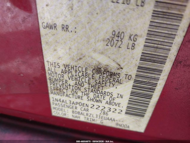 Nissan Altima 2.5 S 2014 1N4AL3AP0EN222322 Image 9