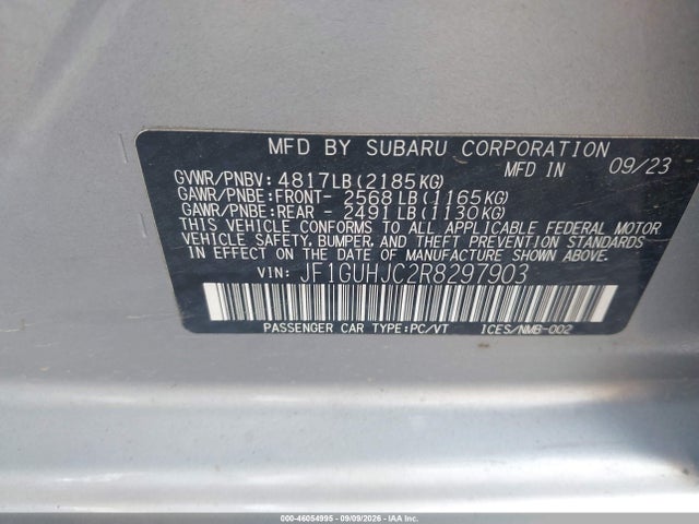 Aukcja sprzedaży 2024 Subaru Impreza Rs 5-door, vin: JF1GUHJC2R8297903, numer aukcji: 46054995