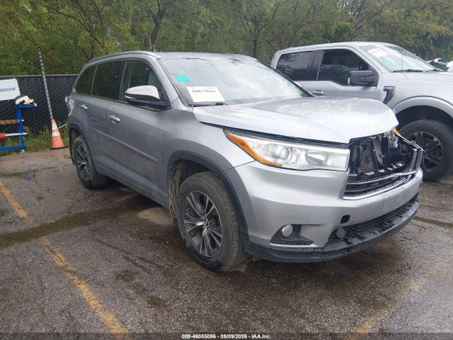 2016 Toyota Highlander Xle V6 მანქანა იყიდება აუქციონზე, vin: 5TDJKRFH0GS322256, აუქციონის ნომერი: 46055086