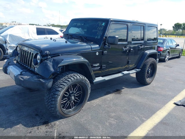 46055127 :رقم المزاد ، 1C4BJWEGXEL196257 vin ، 2014 Jeep Wrangler Unlimited Sahara مزاد بيع