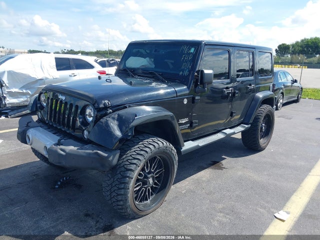46055127 :رقم المزاد ، 1C4BJWEGXEL196257 vin ، 2014 Jeep Wrangler Unlimited Sahara مزاد بيع