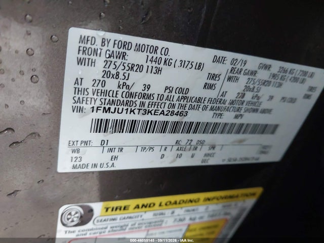 Ford Expedition Limited 2019 1FMJU1KT3KEA28463 Image 9
