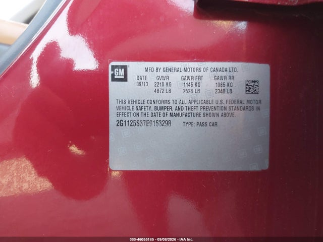 Chevrolet Impala 2lt 2014 2G1125S37E9163298 Image 9