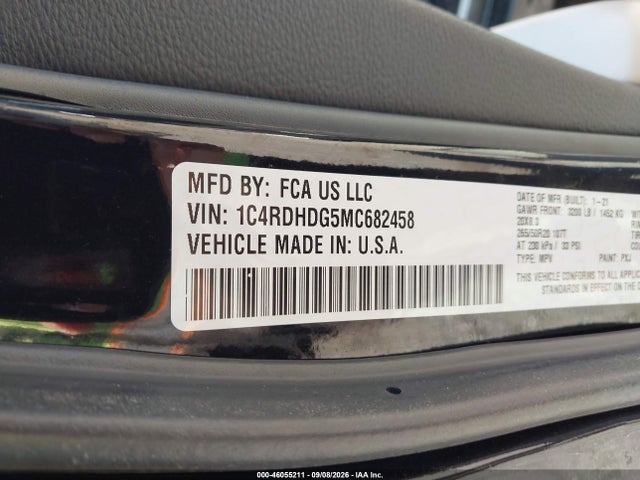 Aukcja sprzedaży 2021 Dodge Durango Gt Plus Rwd, vin: 1C4RDHDG5MC682458, numer aukcji: 46055211