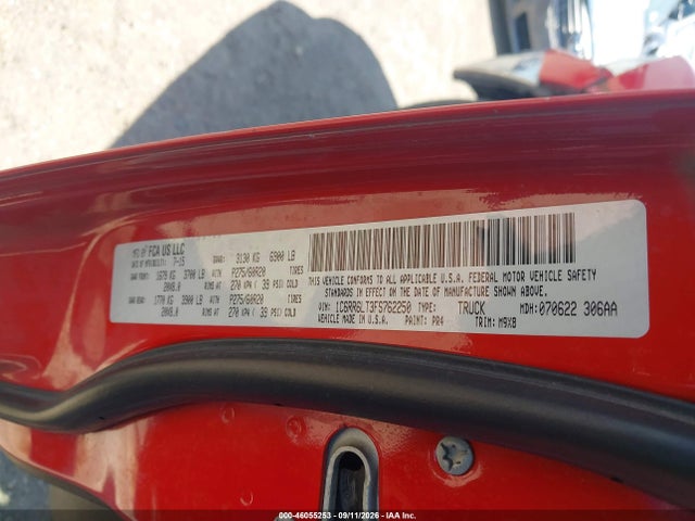 46055253 :رقم المزاد ، 1C6RR6LT3FS762250 vin ، 2015 Ram 1500 Lone Star مزاد بيع