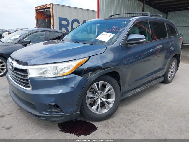 Продажа на аукционе авто 2014 Toyota Highlander Xle V6, vin: 5TDKKRFH9ES029389, номер лота: 46055282
