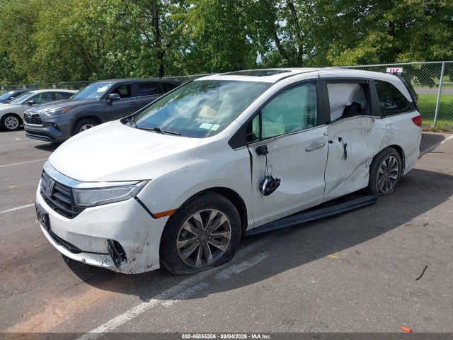 46055306 :رقم المزاد ، 5FNRL6H75MB037149 vin ، 2021 Honda Odyssey Ex-l مزاد بيع