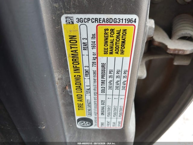 2013 Chevrolet Silverado 1500 Ls მანქანა იყიდება აუქციონზე, vin: 3GCPCREA8DG311964, აუქციონის ნომერი: 46055315