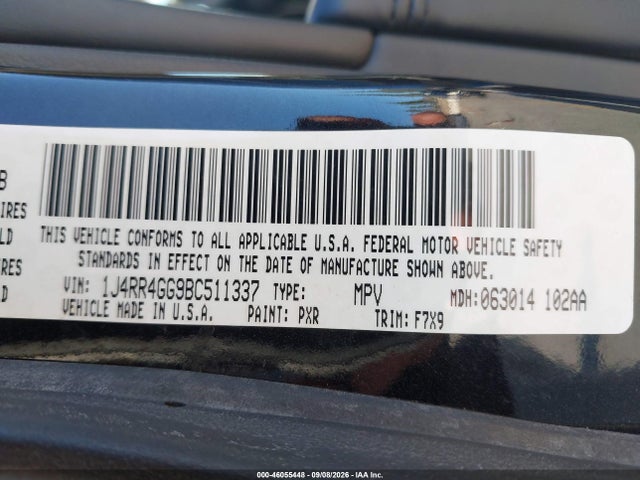 Aukcja sprzedaży 2011 Jeep Grand Cherokee Laredo, vin: 1J4RR4GG9BC511337, numer aukcji: 46055448