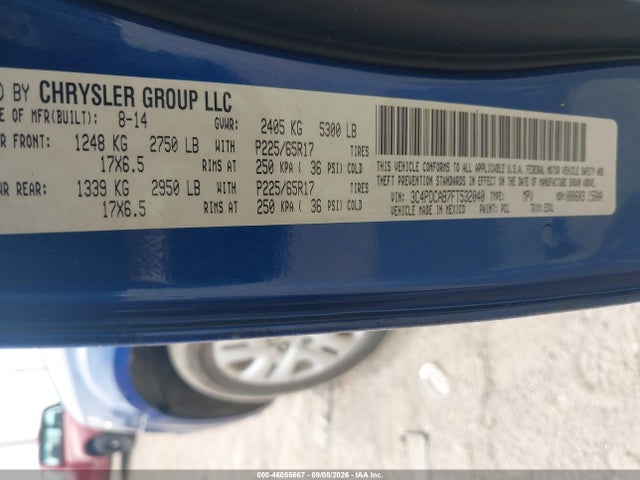 Продажа на аукционе авто 2015 Dodge Journey American Value Pkg, vin: 3C4PDCAB7FT532040, номер лота: 46055667