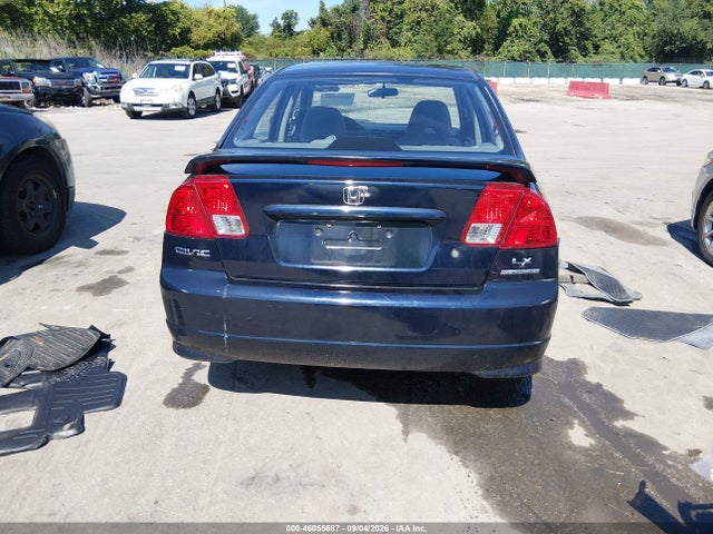 46055687 :رقم المزاد ، 2HGES165X5H605348 vin ، 2005 Honda Civic Lx مزاد بيع
