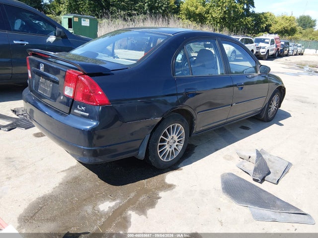 46055687 :رقم المزاد ، 2HGES165X5H605348 vin ، 2005 Honda Civic Lx مزاد بيع