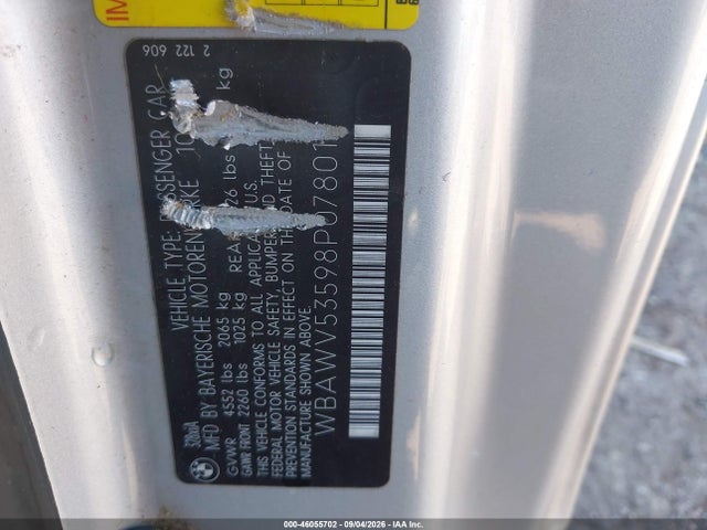 Aukcja sprzedaży 2008 Bmw 328xi, vin: WBAWV53598P078017, numer aukcji: 46055702