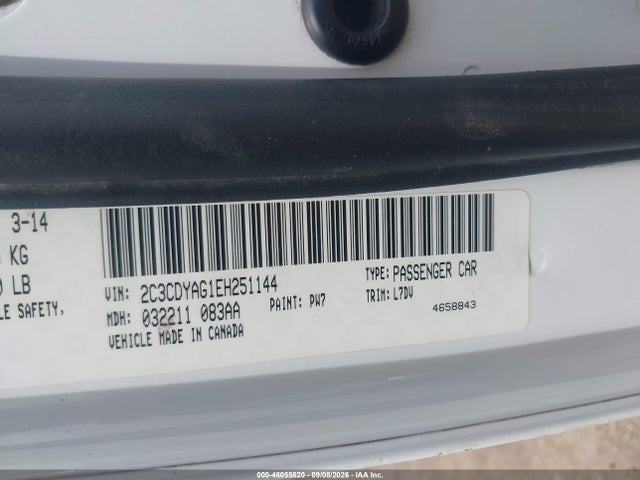 46055820 :رقم المزاد ، 2C3CDYAG1EH251144 vin ، 2014 Dodge Challenger Sxt مزاد بيع