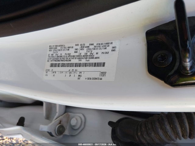 Aukcja sprzedaży 2022 Ford F-250 Xl, vin: 1FT7W2B67NED56286, numer aukcji: 46055921