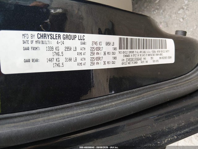 2014 Dodge Grand Caravan American Value Pkg მანქანა იყიდება აუქციონზე, vin: 2C4RDGBG1ER366402, აუქციონის ნომერი: 46056040