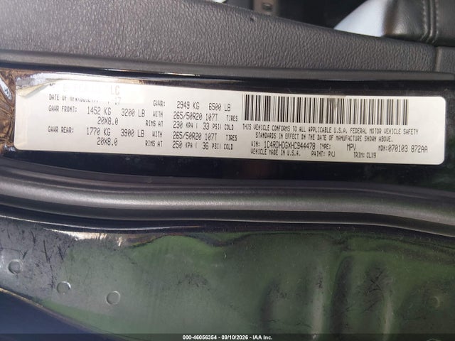 Продаж на аукціоні авто 2017 Dodge Durango Gt Rwd, vin: 1C4RDHDGXHC944478, номер лоту: 46056354