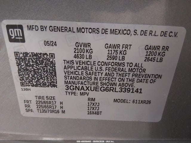 Chevrolet Equinox Awd Lt 2024 3GNAXUEG6RL339141 Image 9