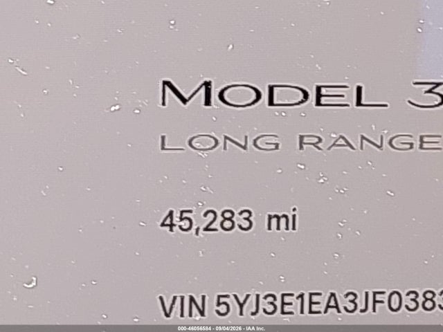 5YJ3E1EA3JF038363 Tesla Model 3 Long Range/mid Range
