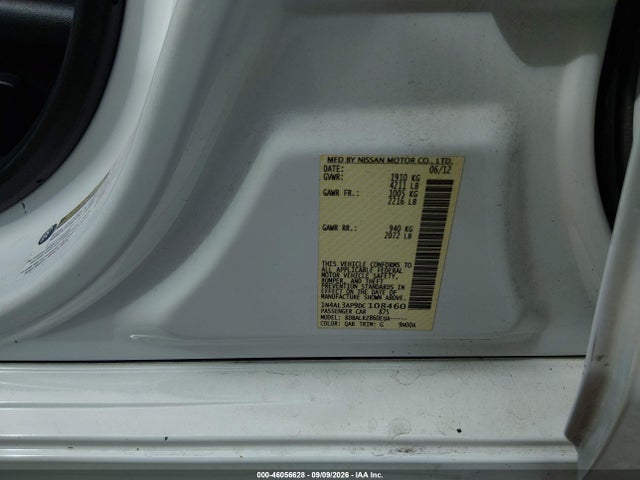 46056628 :رقم المزاد ، 1N4AL3AP9DC108460 vin ، 2013 Nissan Altima 2.5 S مزاد بيع