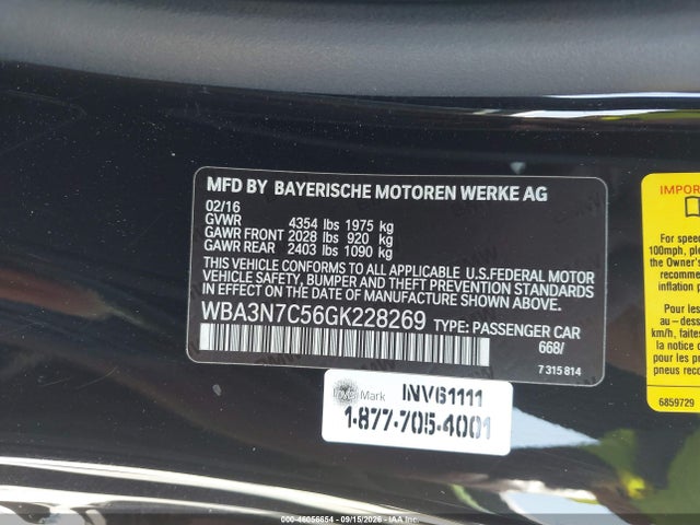 WBA3N7C56GK228269 BMW 428i