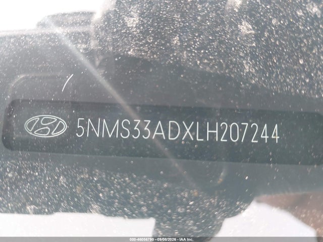 Aukcja sprzedaży 2020 Hyundai Santa Fe Sel, vin: 5NMS33ADXLH207244, numer aukcji: 46056790