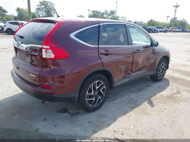2016 Honda Cr-v Se მანქანა იყიდება აუქციონზე, vin: 5J6RM4H42GL083931, აუქციონის ნომერი: 46056836