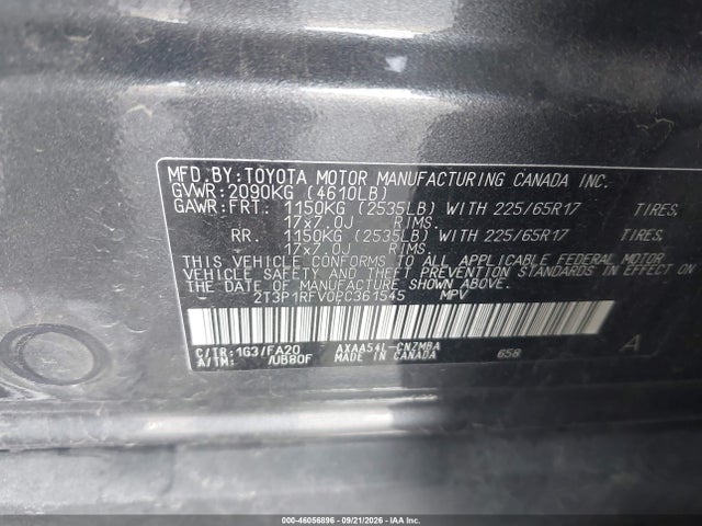 Продаж на аукціоні авто 2023 Toyota Rav4 Xle, vin: 2T3P1RFV0PC361545, номер лоту: 46056896