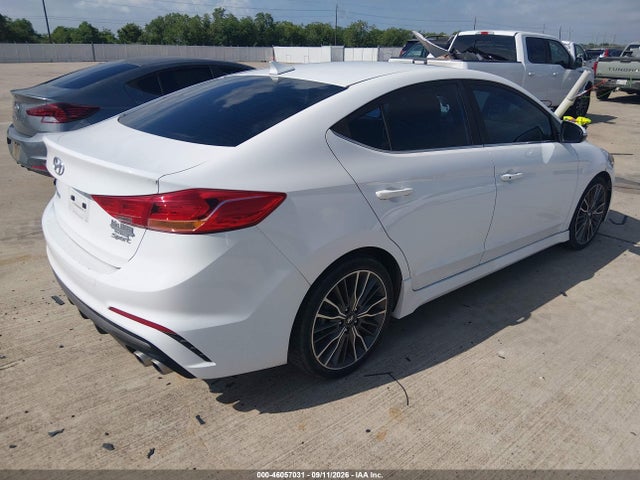 Auction sale of the 2018 Hyundai Elantra Sport, vin: KMHD04LB6JU533112, lot number: 46057031