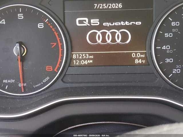 Продаж на аукціоні авто 2018 Audi Q5 2.0t Premium/2.0t Tech Premium, vin: WA1ANAFY1J2087447, номер лоту: 46057063