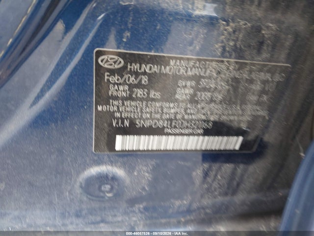 Продаж на аукціоні авто 2018 Hyundai Elantra Sel, vin: 5NPD84LF0JH321168, номер лоту: 46057526