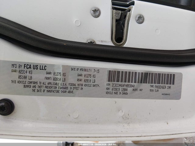 Aukcja sprzedaży 2015 Chrysler 300 Limited, vin: 2C3CCAAG4FH893840, numer aukcji: 46057719