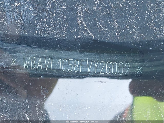 46057731 :رقم المزاد ، WBAVL1C58FVY26002 vin ، 2015 Bmw X1 Xdrive28i مزاد بيع