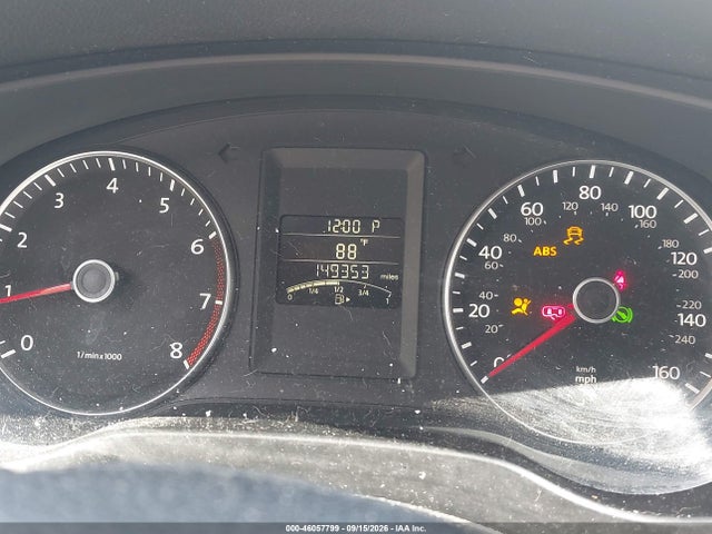 2012 Volkswagen Jetta 2.5l Se მანქანა იყიდება აუქციონზე, vin: 3VWDX7AJXCM388513, აუქციონის ნომერი: 46057799