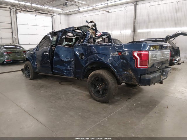 2015 Ford F-150 Platinum მანქანა იყიდება აუქციონზე, vin: 1FTEW1EG1FFC22438, აუქციონის ნომერი: 46057925