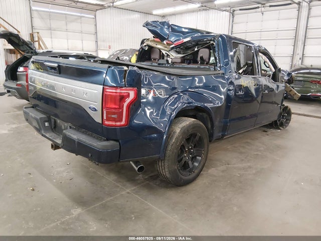 2015 Ford F-150 Platinum მანქანა იყიდება აუქციონზე, vin: 1FTEW1EG1FFC22438, აუქციონის ნომერი: 46057925