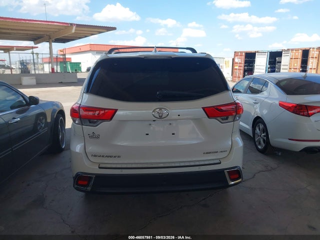 2018 Toyota Highlander Limited მანქანა იყიდება აუქციონზე, vin: 5TDDZRFH0JS865185, აუქციონის ნომერი: 46057981