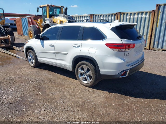 2018 Toyota Highlander Limited მანქანა იყიდება აუქციონზე, vin: 5TDDZRFH0JS865185, აუქციონის ნომერი: 46057981