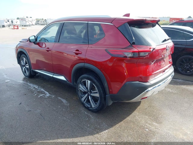 2021 Nissan Rogue Platinum Intelligent Awd მანქანა იყიდება აუქციონზე, vin: JN8AT3DD4MW302344, აუქციონის ნომერი: 46058141