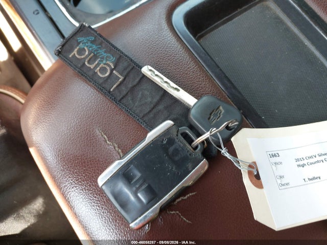 46058287 :رقم المزاد ، 3GCUKTEJ3FG387355 vin ، 2015 Chevrolet Silverado 1500 High Country مزاد بيع
