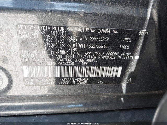 Toyota Rav4 Xle Premium 2024 2T3C1RFV5RW353358 Image 9