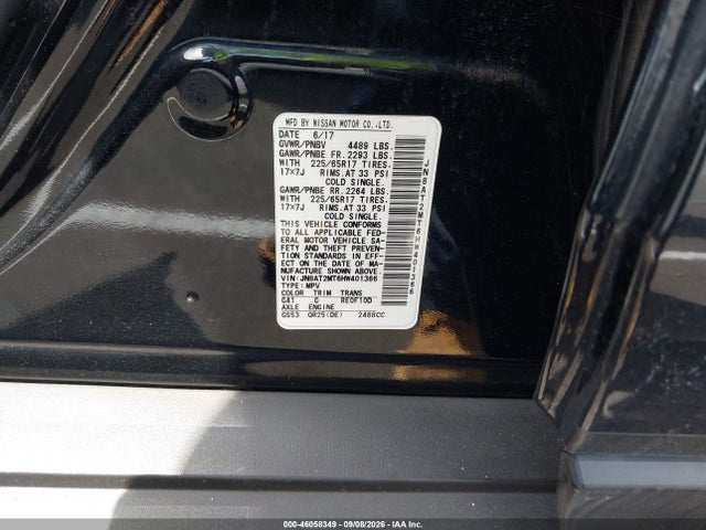 Nissan ROGUE S 2017 JN8AT2MT6HW401366 Image 9