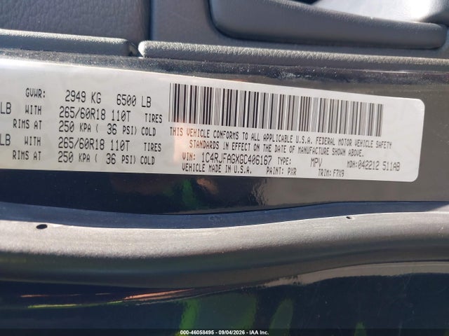 Jeep Grand Cherokee Laredo 2016 1C4RJFAGXGC406167 Image 9