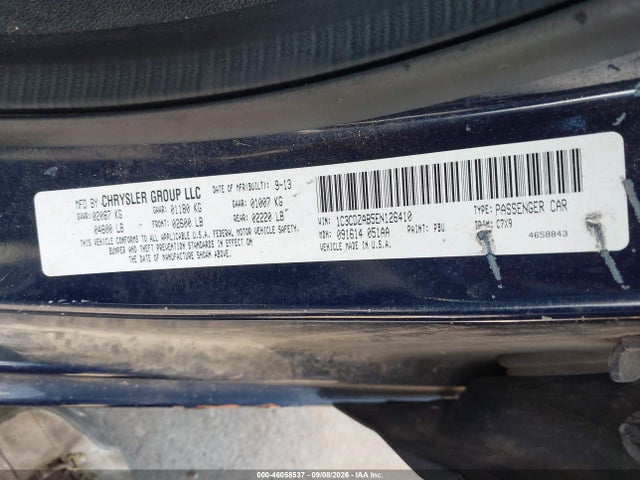 Продаж на аукціоні авто 2014 Dodge Avenger Se, vin: 1C3CDZAB5EN126410, номер лоту: 46058537