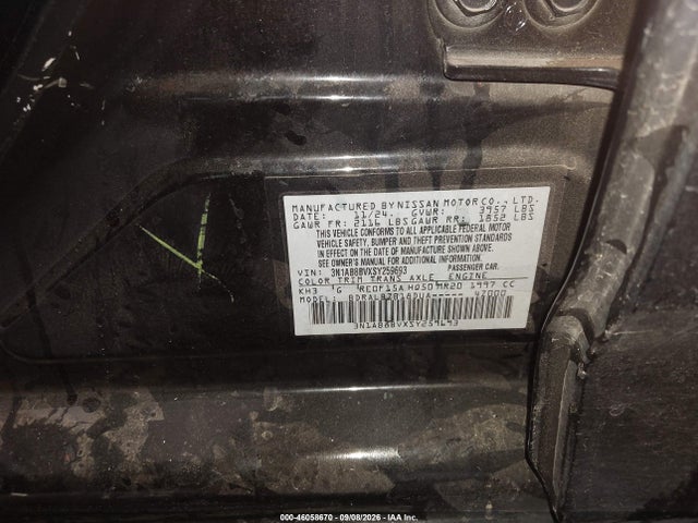 Продаж на аукціоні авто 2025 Nissan Sentra S, vin: 3N1AB8BVXSY259693, номер лоту: 46058670
